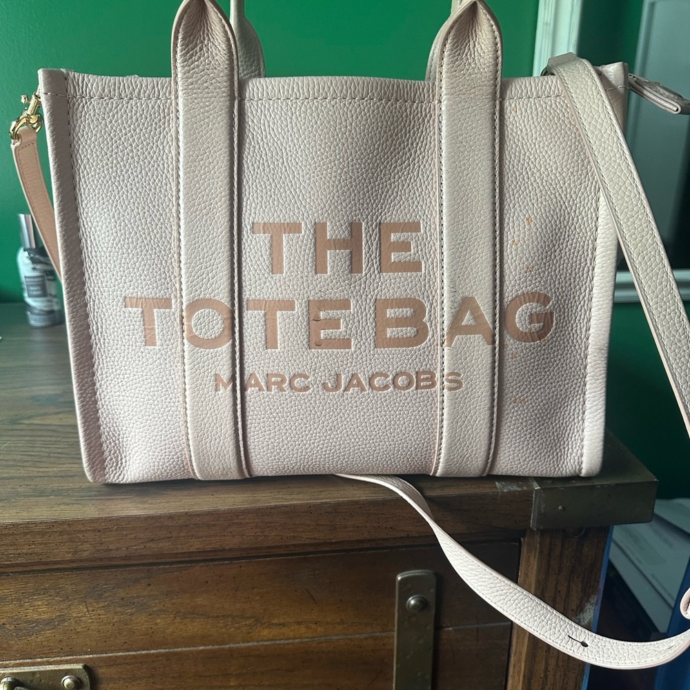 Marc Jacobs Pink Structured Tote Bag